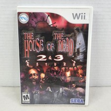 Videogioco Nintendo Wii La Casa dei Morti 2 e 3 Ritorno + Manuale CIB 