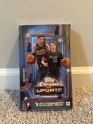 Topps Chrome Basketball Update Series 2025-26 NBA Hobby Box 1 Autograph - Image 1 of 4
