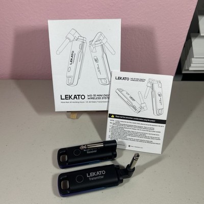 LEKATO WS-70 Mini Wireless Guitar System Transmitter Receiver