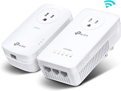 Powerline Wifi Extender TL-WPA8631P KIT- Includes AV1300 Powerline Network Adapt
