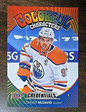 2021-22 Credentials Connor McDavid Colorful Characters #CC-4 SSP Edmonton Oilers