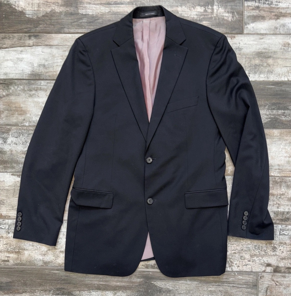 Hugo Boss Super 100 WOOL Black Check vent Jacket Blazer Sport