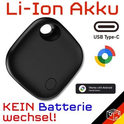 Li-Ion AKKU Smart Tag Android Tracker Schlüsselfinder Google Wiederaufladbar NEU