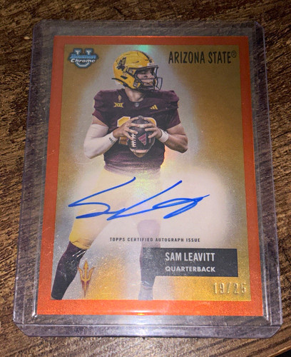 Sam Leavitt #55AV-SL 2025 Bowman Chrome University 1955 Bowman Autograph card
