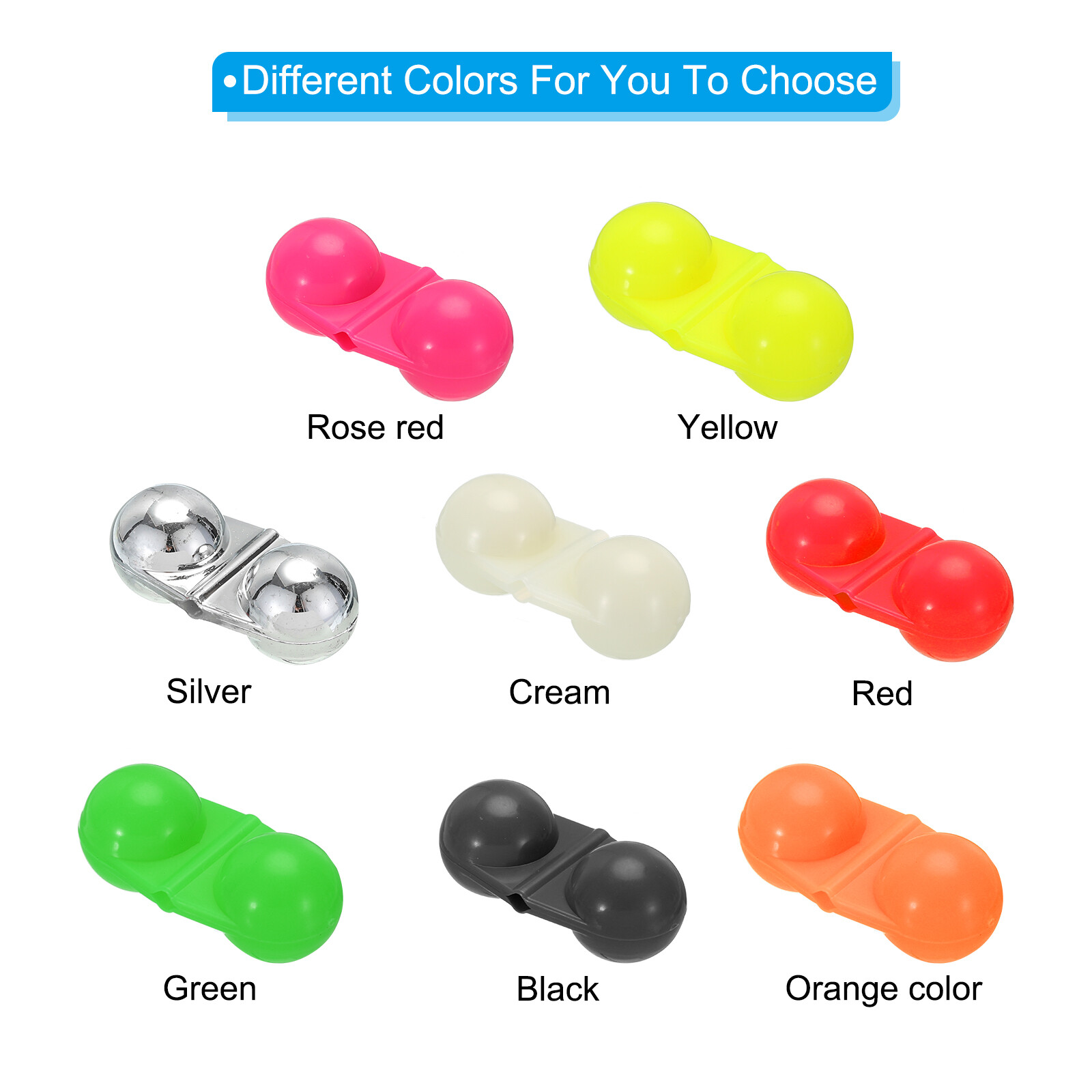 20 Pcs Fishing Double Rattle Beads Catfish Rattles Fishing Bell to attract fish eBay