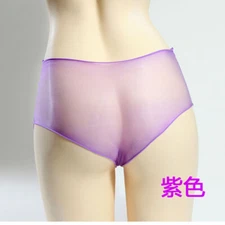 Sexy Oiled Shiny Mesh Brief Panty See Through Underwear Underpants Knickers Lady