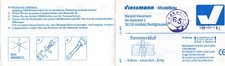 Viessmann Modellbau , Eisenbahnheft , Beipackzettel, Anleitung,  Patentsteckfuß