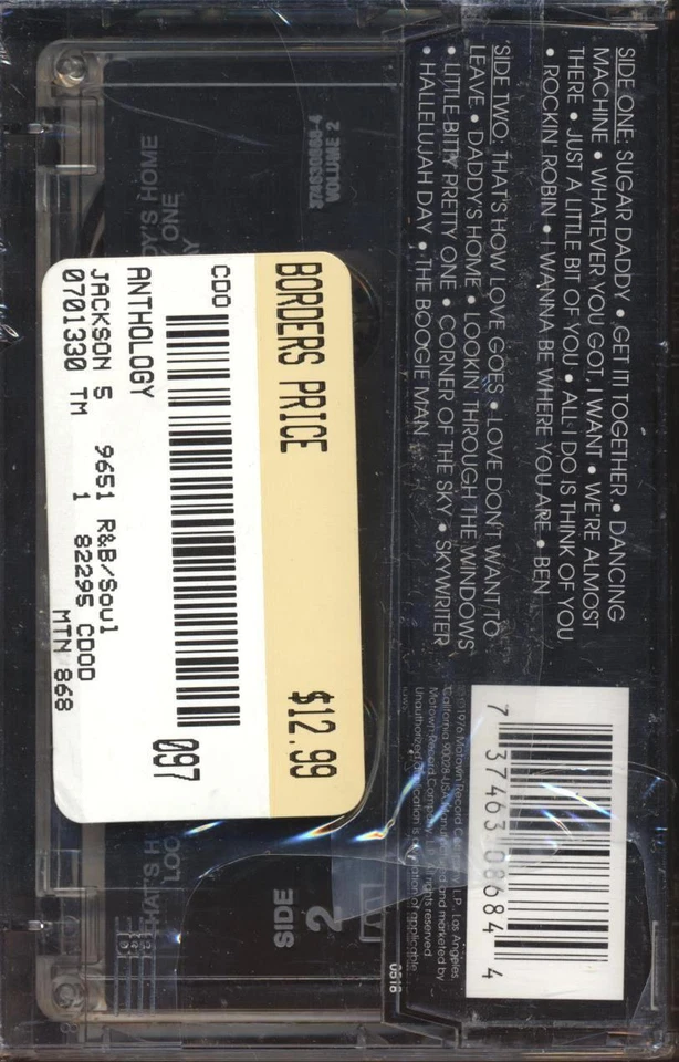 Jackson 5 - Anthology Vol. 1 & 2 (2-Cassette Pack) **BRAND NEW/STILL SEALED** - Image 2 of 3