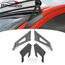 Curved 50" LED Light Bar Upper Roof Mount For 15-19 Silverado / Sierra 2500 3500