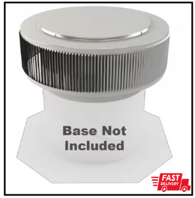 Aura Vent 113 NFA 12in. Mill Finish AluminumTurbine Replacement Static Roof Vent