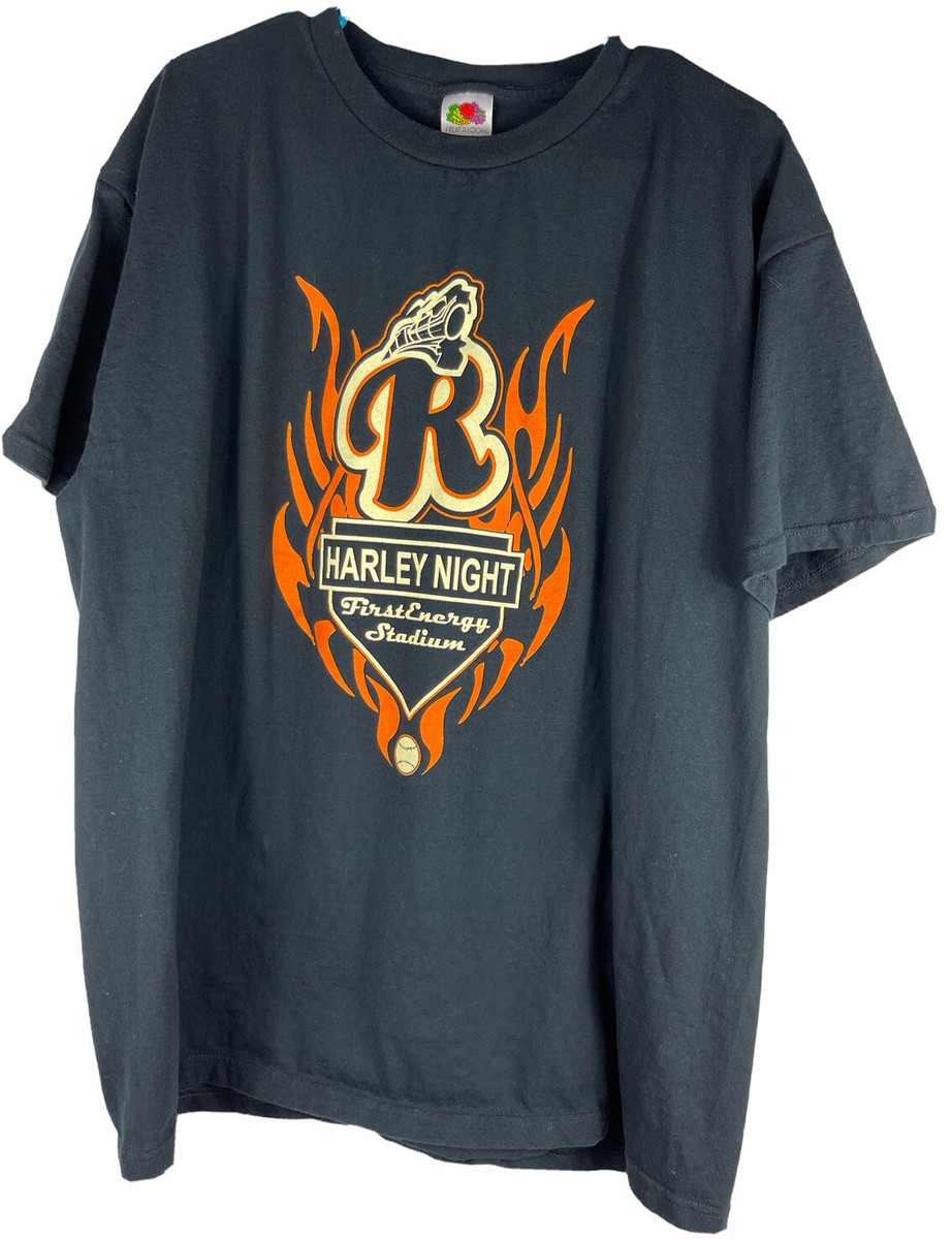 Harley Davidson Mens Sz XL Fruit Of The Loom T-Shirt Harley Night