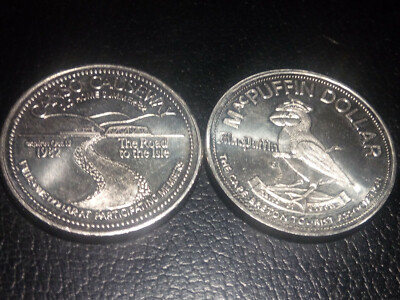 1982 Canada Canadian NS Cape Breton MacPuffin dollar $1 token