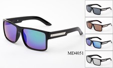 Casual Sunglasses Classic Men Women Modern Flash Mirrored Square Glasses UV 100 