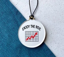 Stock Market Ornament - HANDMADE - Christmas Ornament, Investor, Trading