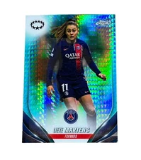 2023-24 Topps Chrome UEFA Women's #81 Lieke Martens, Aqua Prism Refractors