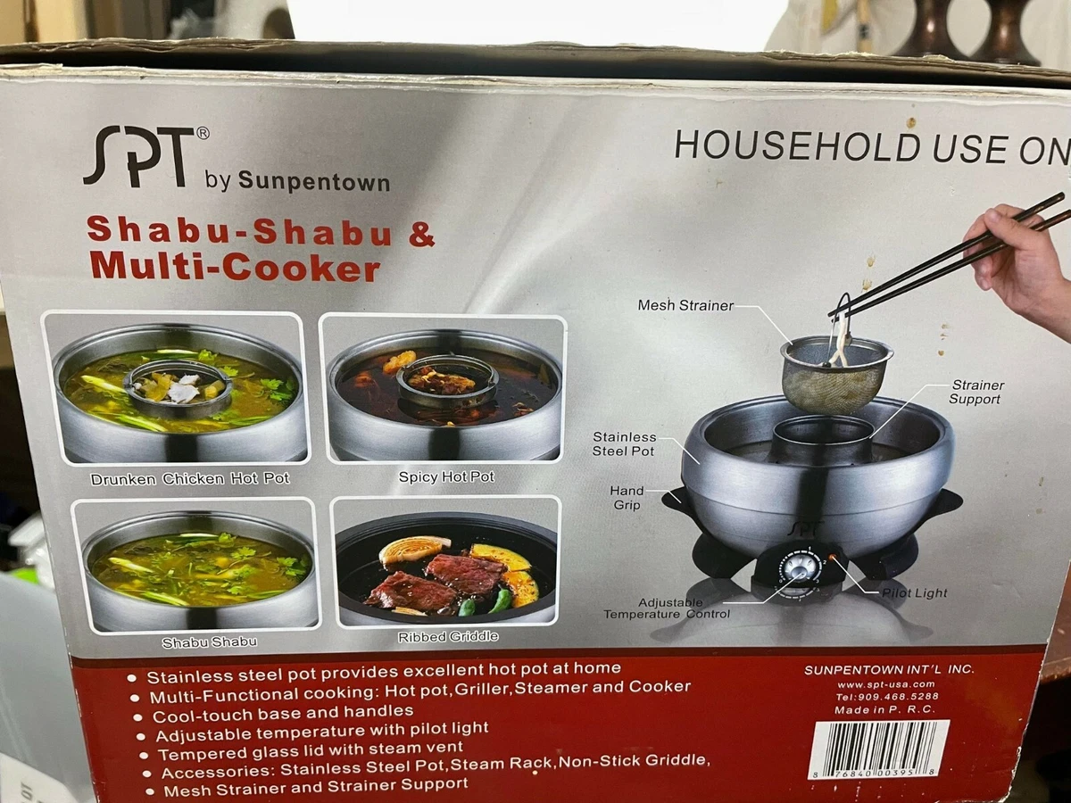 SPT SS 301 Multi Cooker Shabu Shabu and Grill eBay