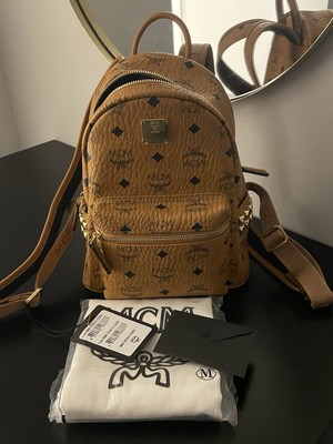 MCM Stark Backpack Rucksack Mini Cognac Neu