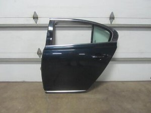 09-13 LINCOLN MKS LR Left Rear Driver Exterior Door Dark Ink Blue PN3HW Tinted