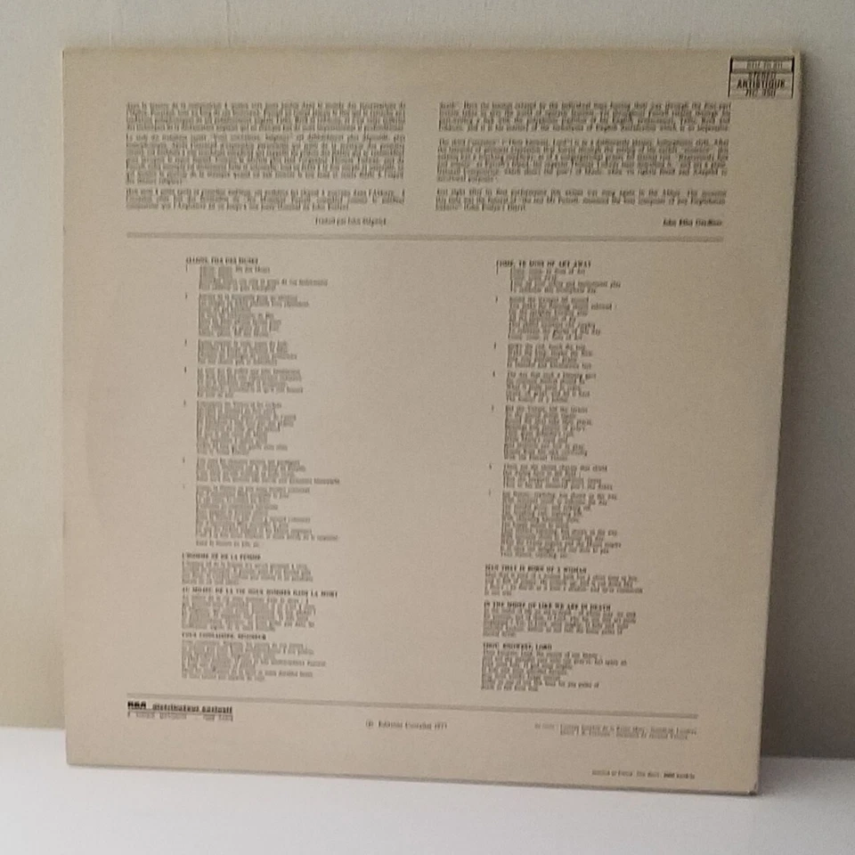 JOHN ELIOT GARDINER music for queen mary PURCELL ERATO STU 70911 Lp 1977 - Photo 3/3