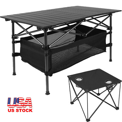 Outdoor Table/Chair Portable Heavy Duty Picnic Camping Table Lightweight w/ Bag