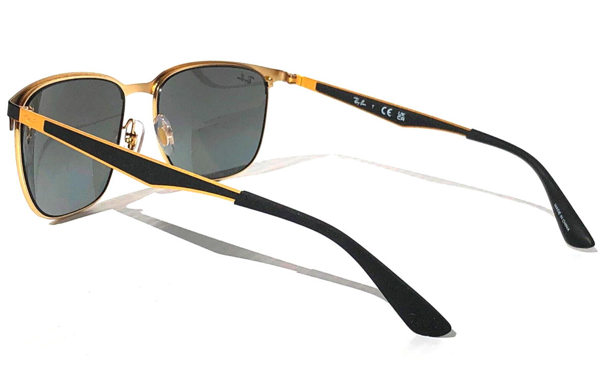 Authentic Ray Ban 0RB3570 187/55 GOLD SHINY BLACK Amazon.com: Ray-Ban Unisex RB3705 Square Sunglasses, Gold  main image 3