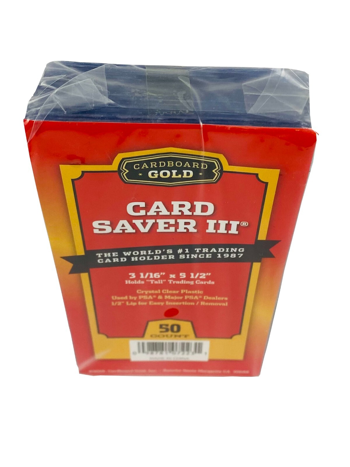 1000 Card Saver III 3 Tall/ Widevision/ Gameday Trading Card Semi Rigid ...