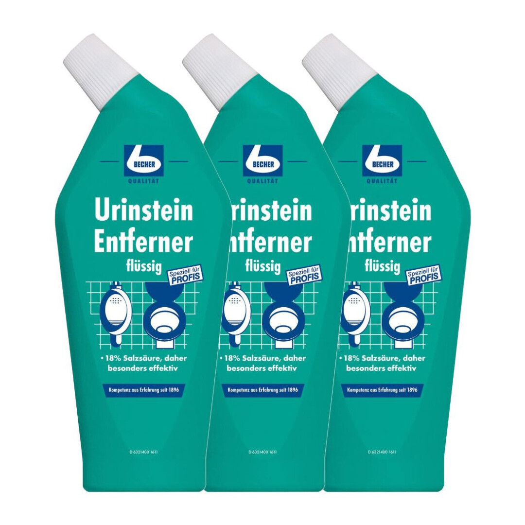 3 x Dr. Becher Urinstein Entferner 750ml