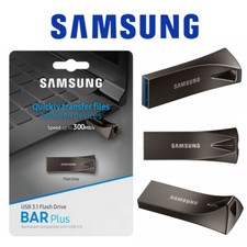 USB 3.1 Flash Drive 32G 64G 128G 256G Samsung Bar Plus USB Memory Gray 200/300Mb
