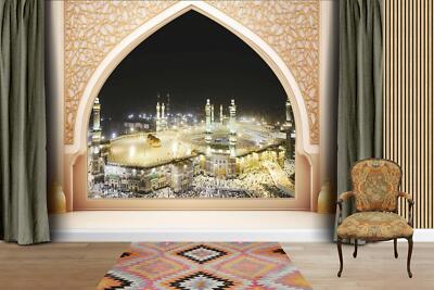 Islamisch Arabisch Stil Mekah Ansicht Tapete Wandbild Abnehmbar Abziehbar Abziehen & Kleben