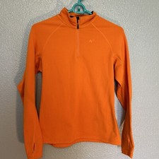 klim 1/4 zip Fleece Logo pullover Women  s Small Orange