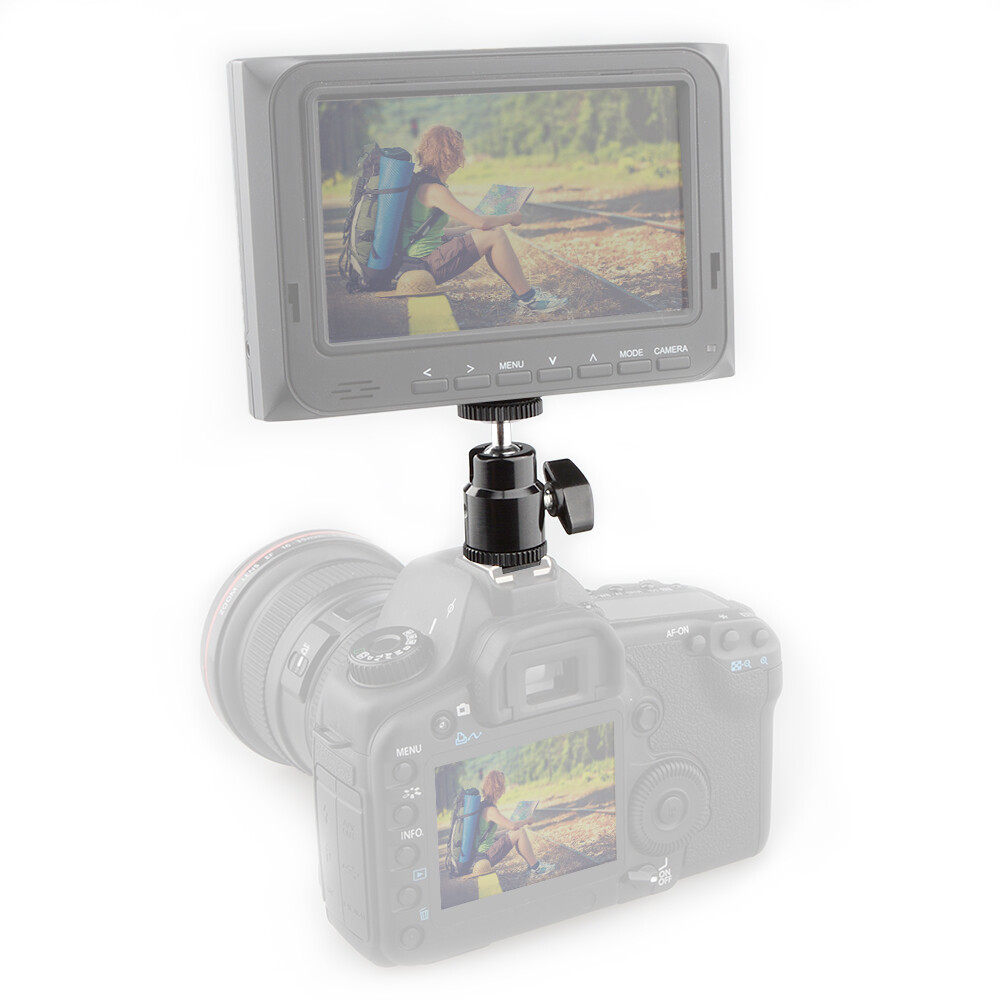 Sabot Flash 6.35mm Lot De 2 Trépieds Métal Pour Appareil Photo - Sabot Flash - Vis 6.35mm Et Écrou 25mm - Noir Sabot Flash Photo