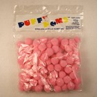 1/2" Acrylic Pom Pom Puffy 100 Piece Pack Made In USA #41210555 (Choose Color)