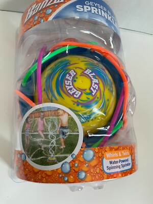 NEW  Banzai Geyser Blast Water Powered Spinning Spraying Sprinkler SUMMER