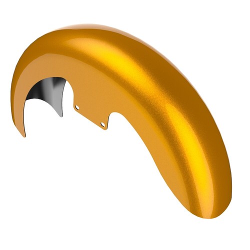 Advanblack Prospect Gold 19" Reveal Wrapper Hugger Front Fender Fits 09+ Harley - Picture 4 of 9