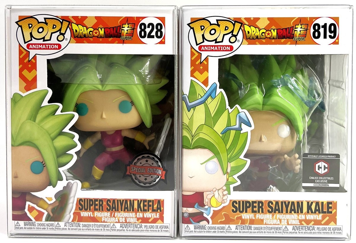 Funko Pop! DBS SS Kale Chalice Exclusive #819 & SS Kefla SE #828