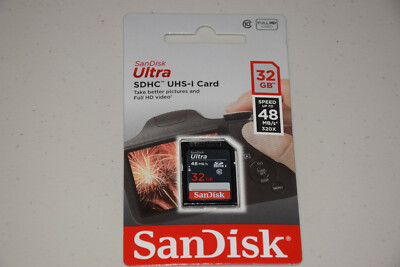 SanDisk Ultra SDHC UHS-I 32 GB Class 10 Flash 48MB/s Memory Card................