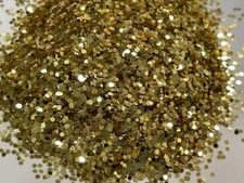 "24K" Gold Glitter Medium Cut