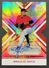 2016 Panini Elite Extra BRAULIO ORTIZ Serial /5 Auto Die Cut Rookie RC #172