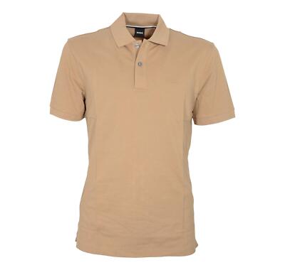 BOSS Poloshirt aus Bio-Baumwolle mit gesticktem Logo 50468301 Pallas Beige