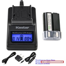 Kastar Battery LCD Fast Charger for Nikon EN-EL1 MH53 Nikon Coolpix 5000 Camera