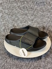 OOFOS OOahh Sport Flex Limited Sandal Men's Size 14 Black Labyrinth