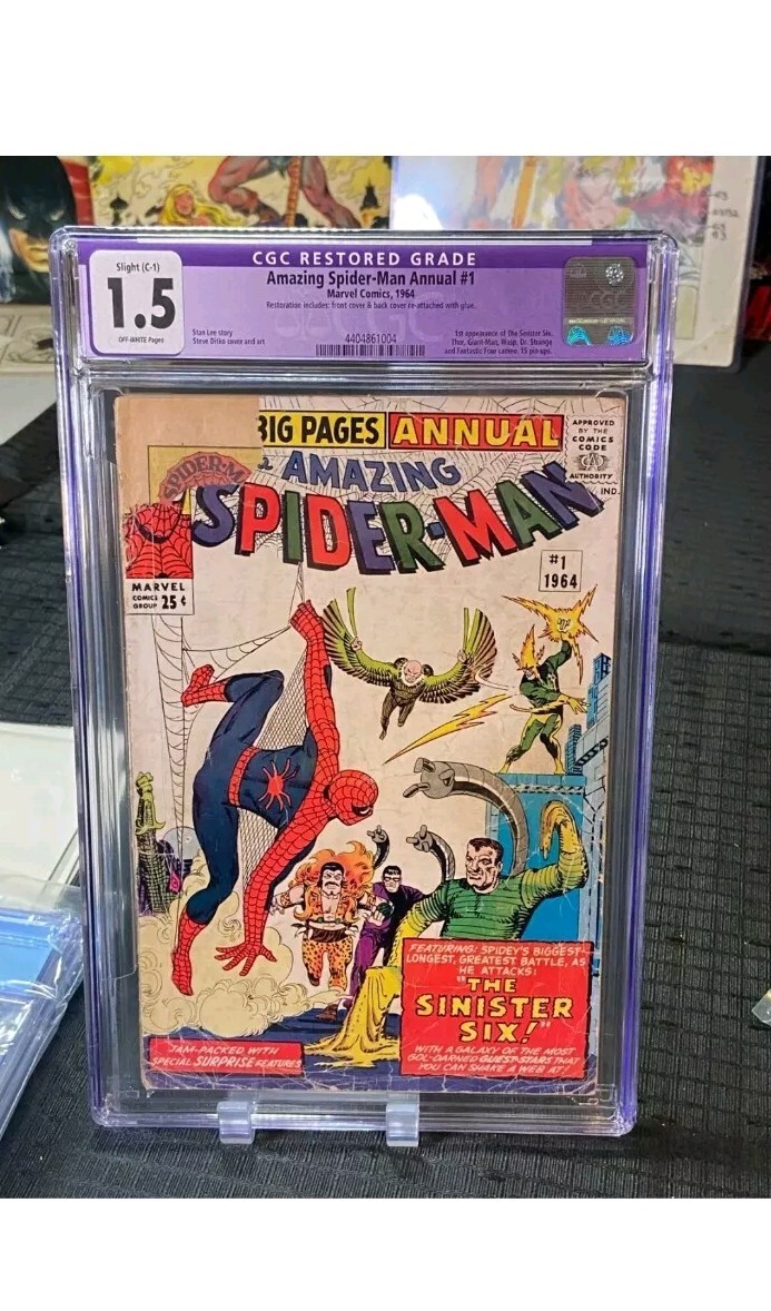 Amazing Spider-man Annual #1 CGC 1.5 1964 1st Appearance of The