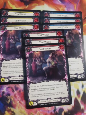9 Card Playset Void Wraith Red/Yellow/Blue Monarch Flesh and Blood