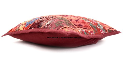 Indien Hand Embroidered Cushion Cover Tapestry Patchwork Throw Pillow Case Decor - Picture 2 of 3