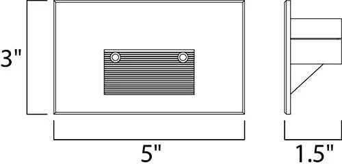 Maxim Lighting Path-4W 1 LED Step Light-5 In. Wide by 3" High-Black Finish 58000 - Picture 4 of 13