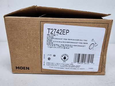Moen T2742EP Glyde Single Function Pressure Balanced Shower Valve Trim - Chrome
