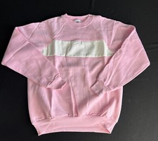 Vintage 90  s Fruit Of The Loom Women  s L Light Pink Crewneck Sweatshirt NEW