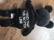 WWF Attitude bear Stone Cold  that's the bottom line NWT
