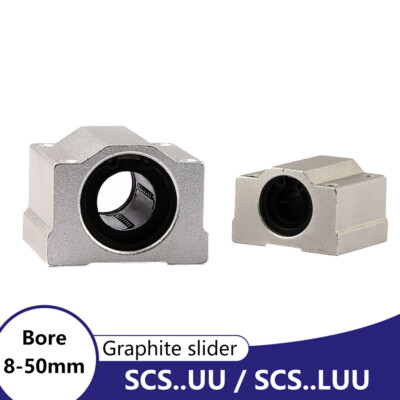 Graphite slider SCS...UU / SCS...LUU Linear Motion Ball Bearing Slide Bushing