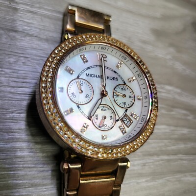 Michael Kors MK-5491 Parker Rose Gold Chronograph Watch Parts Repair